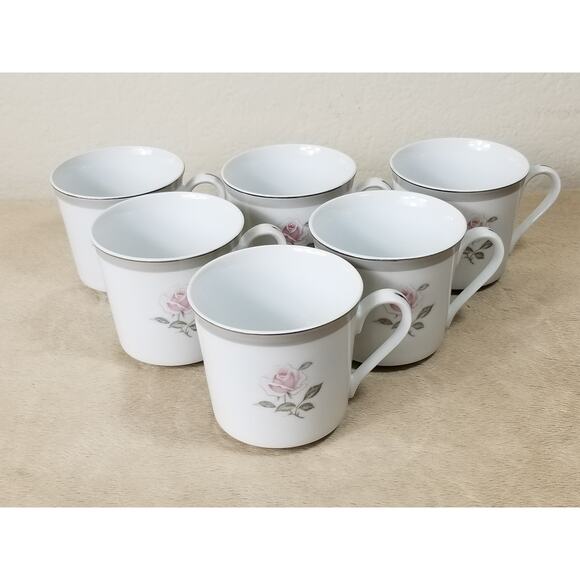 Bristol Tea Cup Spring Memory Fine China Japan Vintage Collectible Set of 6 - Picture 1 of 12
